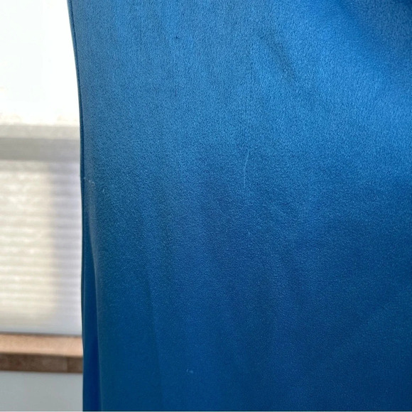 Alice + Olivia Diana V Neck High Slit Gown Cornflower Blue 6 Date Prom Formal - Picture 12 of 12